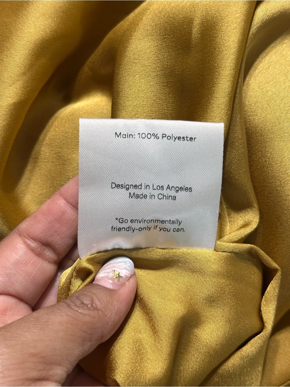 Fame and Partners Rosabel Dress Mustard Gold Satin Cowl Neck Capsule Prom Maxi - Picture 11 of 11